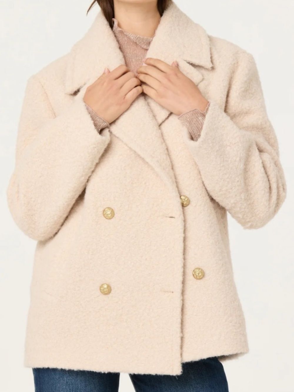 NWT astr the label jalyn double breasted coat / s